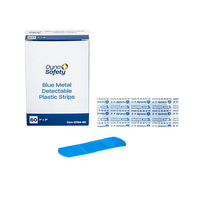 Dynarex Blue Metal Detectable Plastic Strip