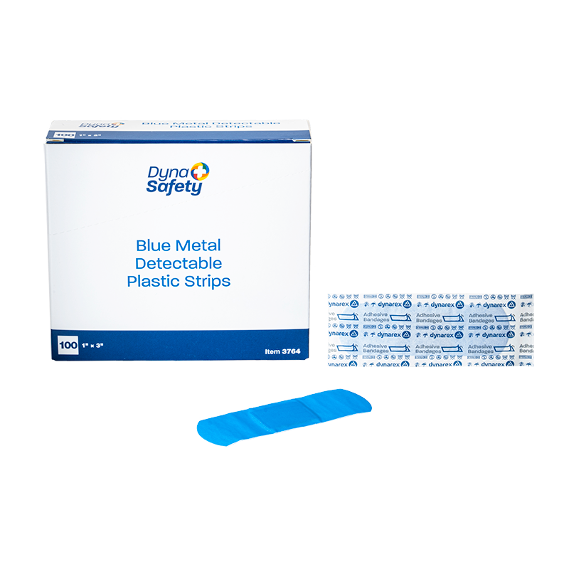 Dynarex Blue Metal Detectable Plastic Strip