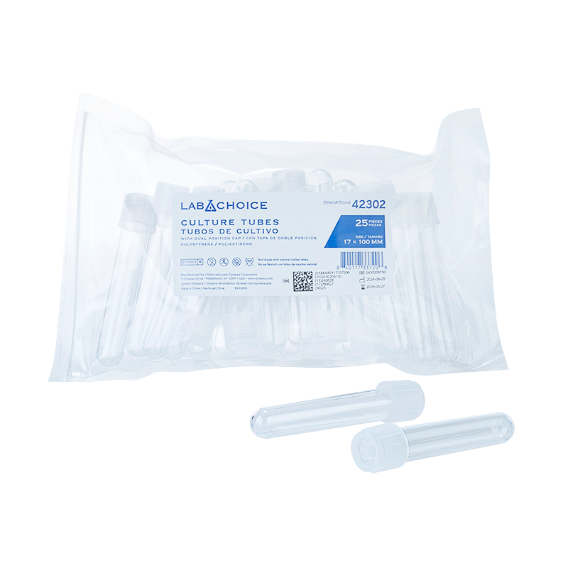 LabChoice Culture Tubes with Dual Position Caps