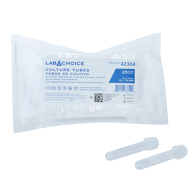 LabChoice Culture Tubes with Dual Position Caps