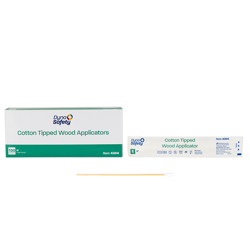 Dynarex Cotton Tipped Wood Applicators - Sterile