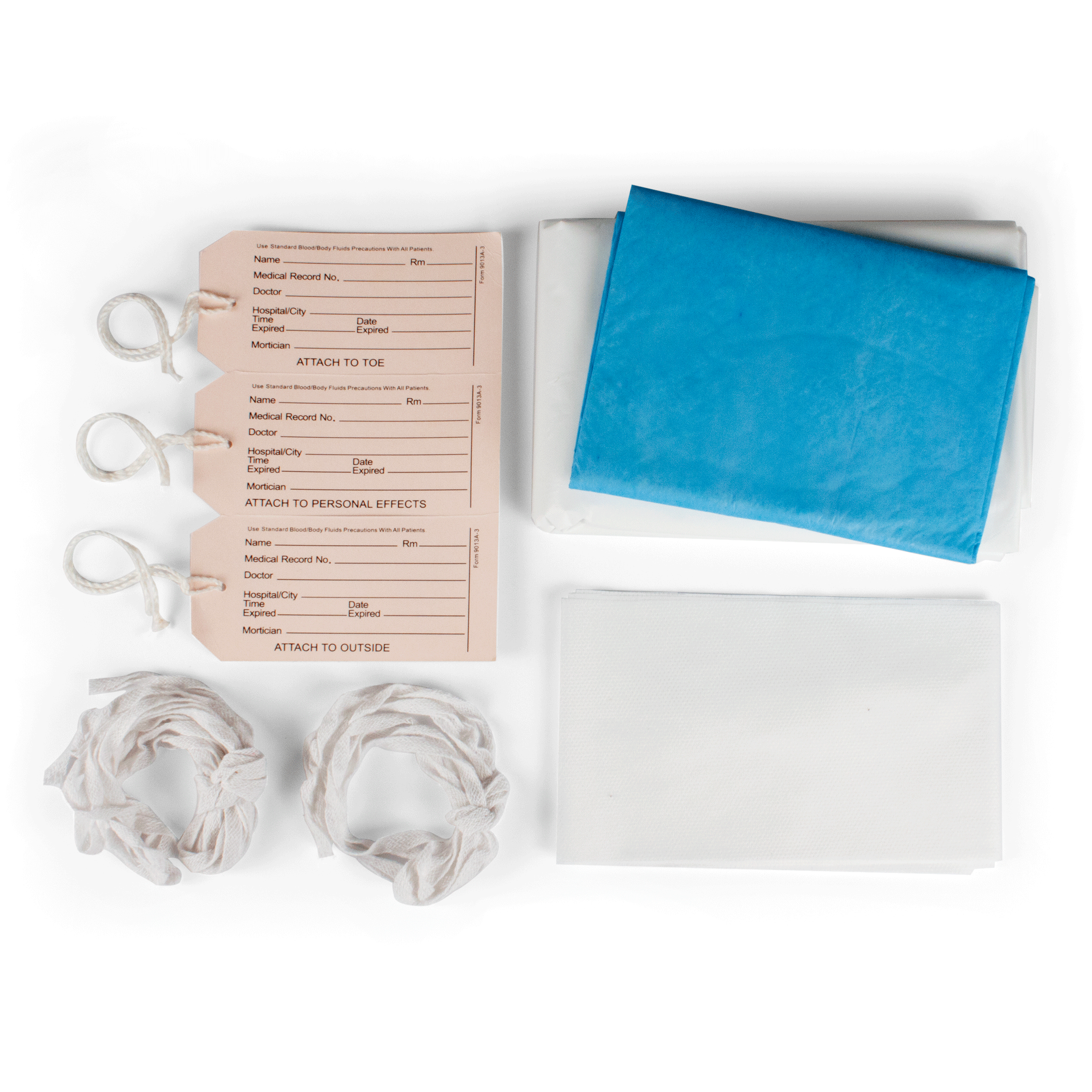 Dynarex Code Blue Care Shroud Kits offer a cost-effective alternative to traditional body bags. Each Kit