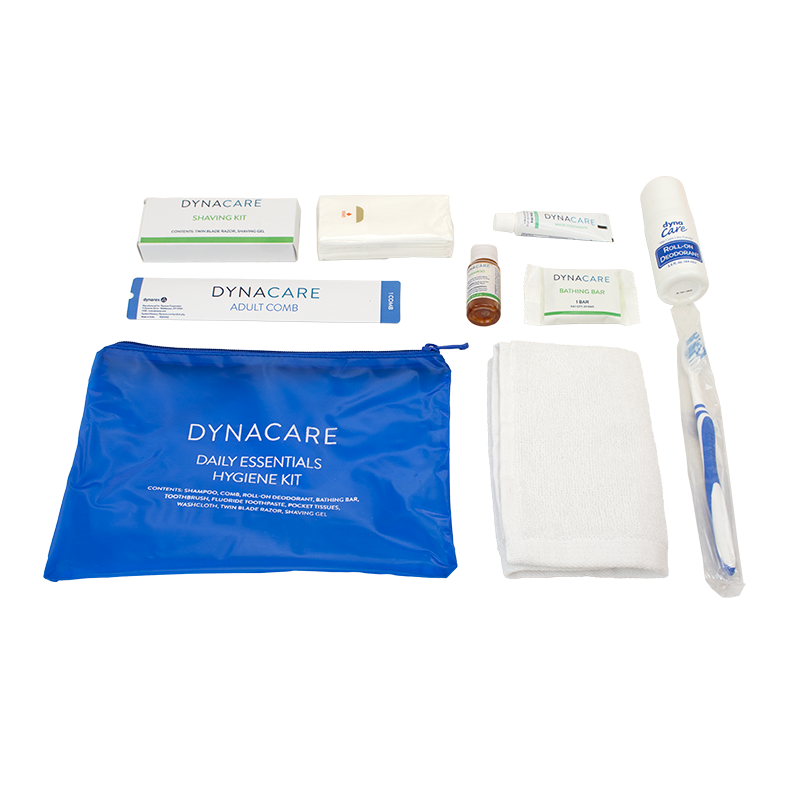 Dynarex Daily Essentials Hygiene Kit, w/ shave kit
