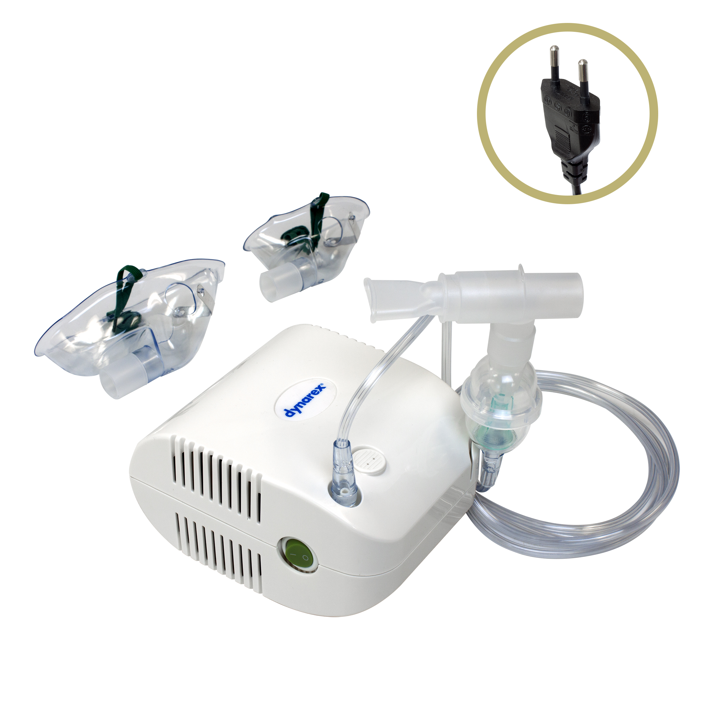 Dynarex Resp-O2 Compressor Nebulizer w/ International Plug