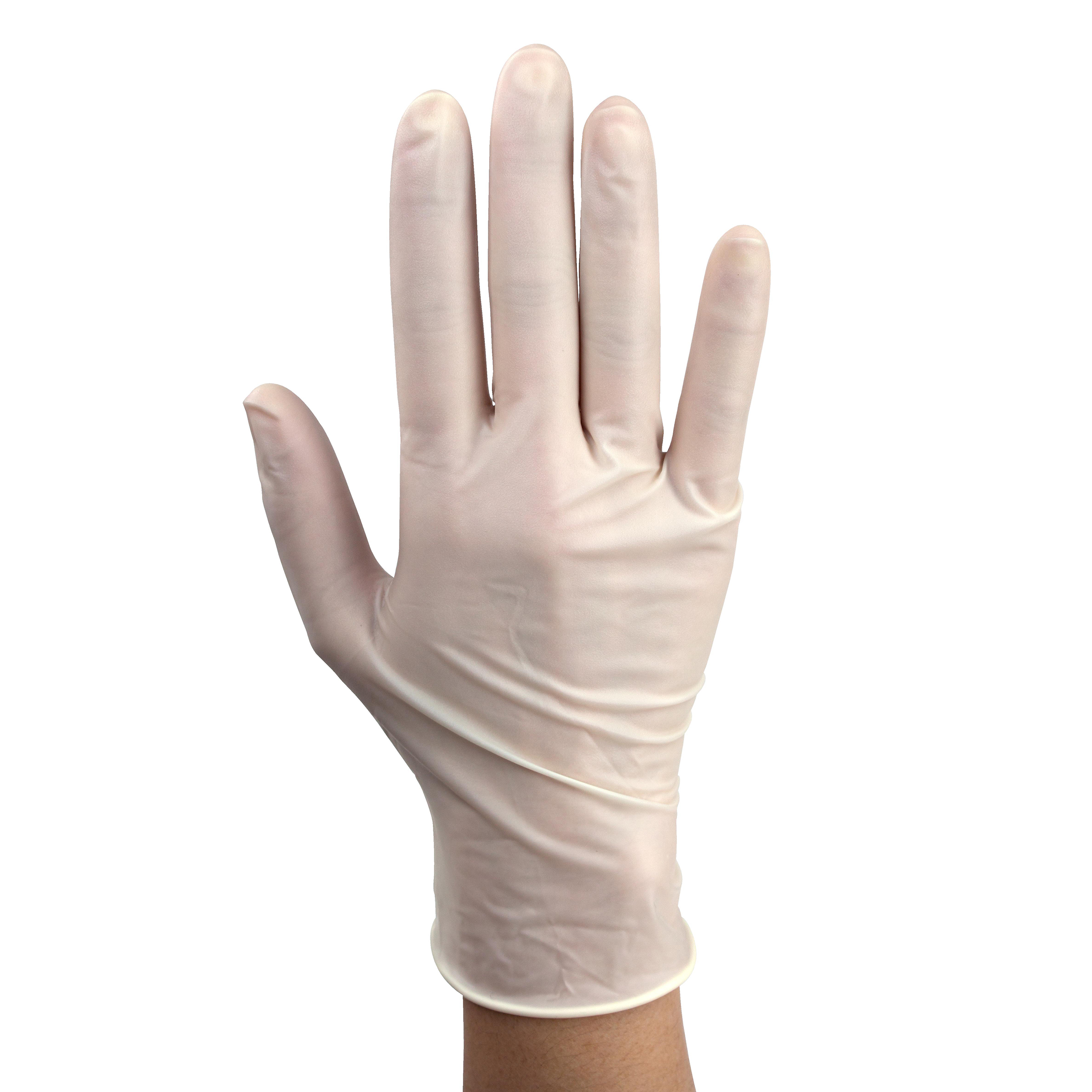 Dynarex Powder-Free Plus Latex Exam Gloves, PolyLined