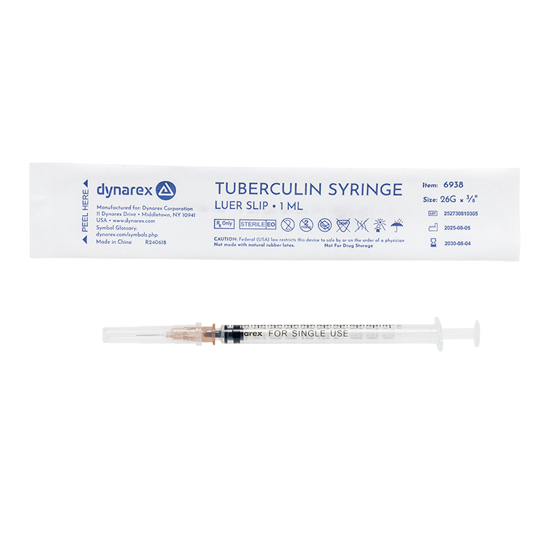 Dynarex Tuberculin Non-Safety Syringe - Luer Slip