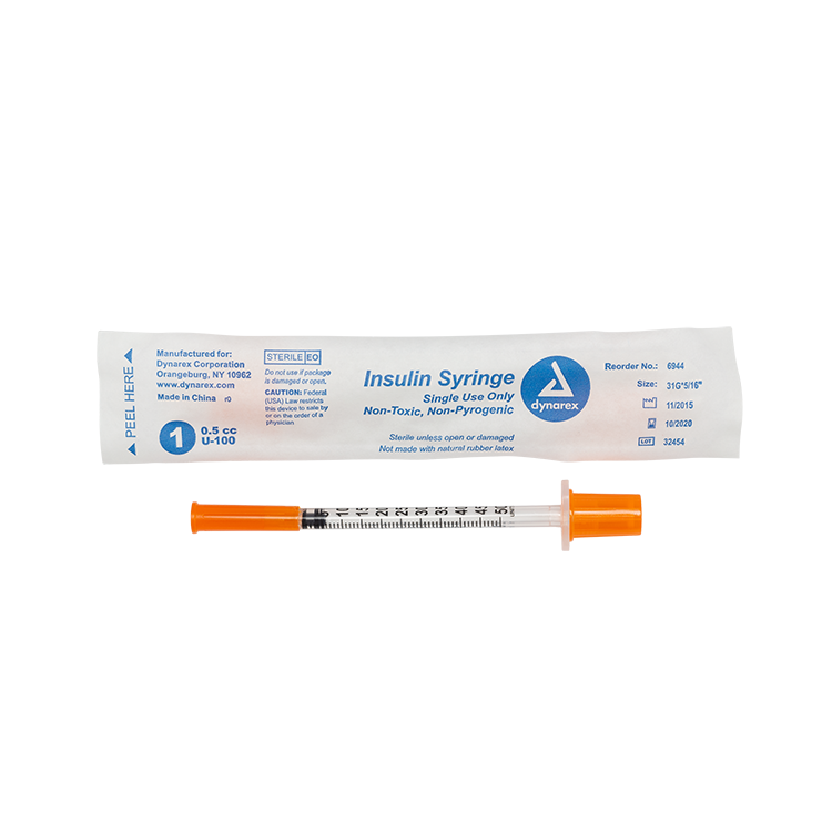Dynarex Insulin Syringes are high-quality hypodermic syringes designed to effectively deliver insulin
