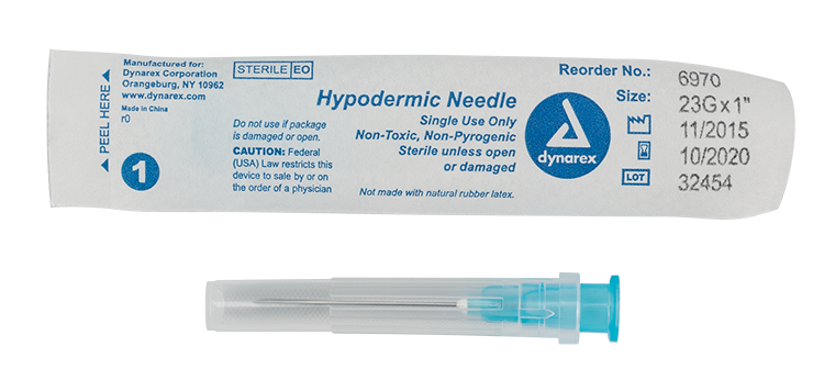 Dynarex Hypodermic Needle - Non-Toxic