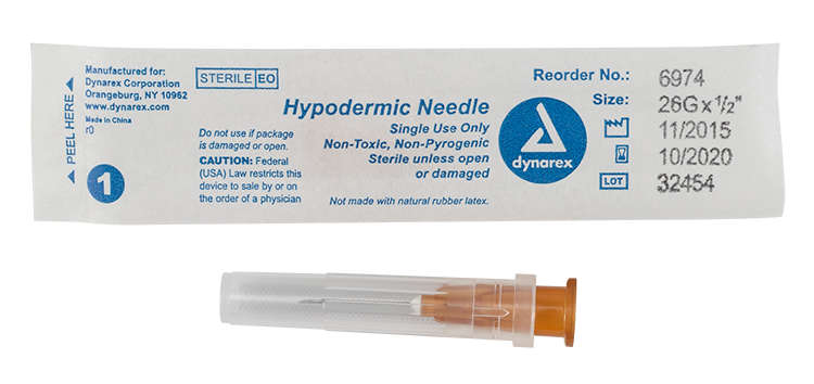 Dynarex Hypodermic Needle - Non-Safety