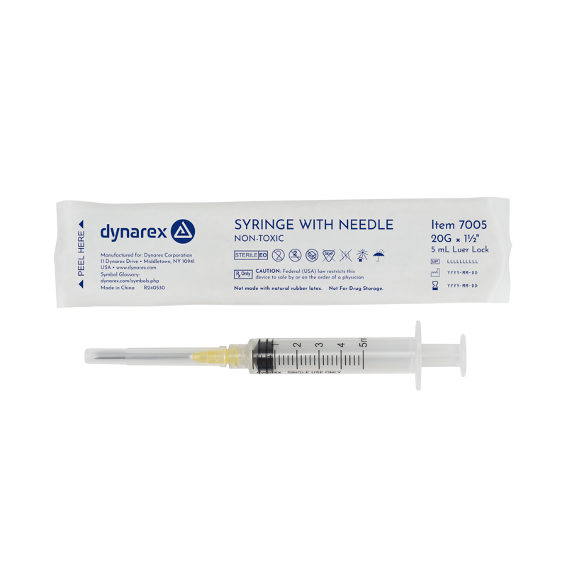 Dynarex Syringes with Needles