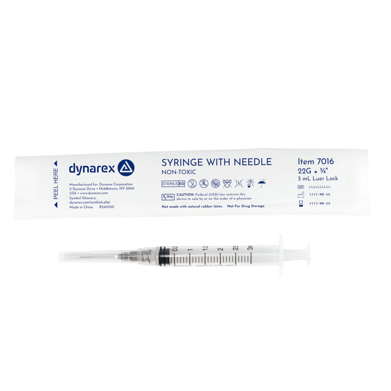 Dynarex Syringes with Needles