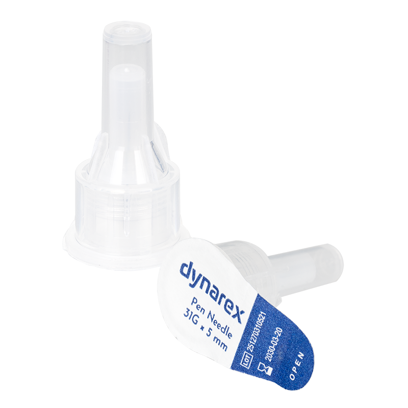 Dynarex Pen Needles are sterile, hollow needles specifically designed to easily deliver injectable medications