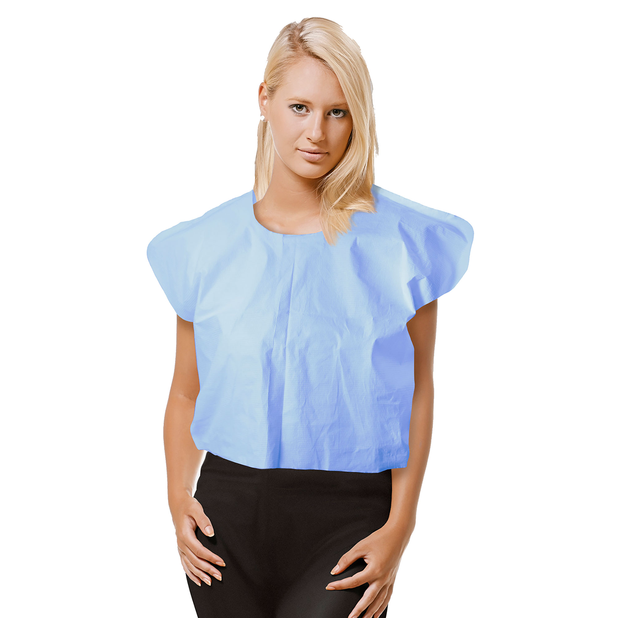 Dynarex Exam Capes are disposable tops designed to provide patients with personal privacy and comfort during exams