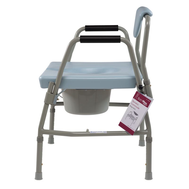 Dynarex Bari+Max Bariatric Bedside Commode Rubber Tip