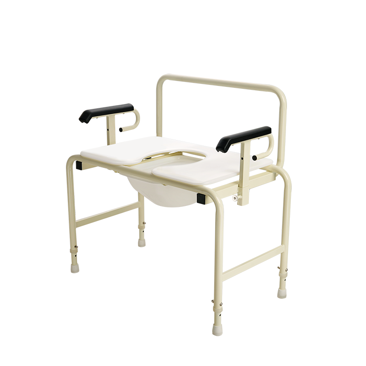 Dynarex Bari+Max Bariatric HD Drop Arm Commode Backrest-28"