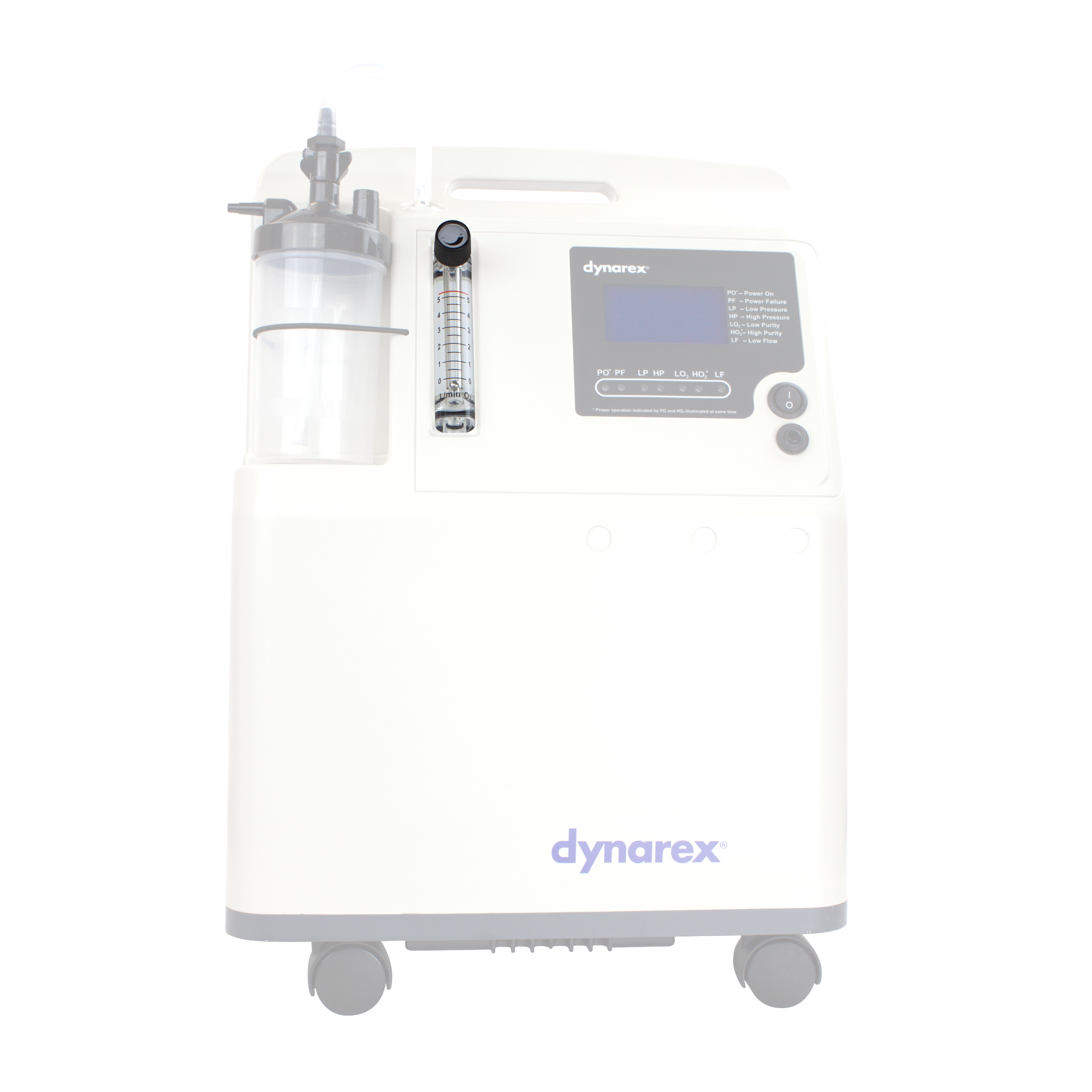 Dynarex Resp-O2 5L Concentrator Flow Meter, Silver