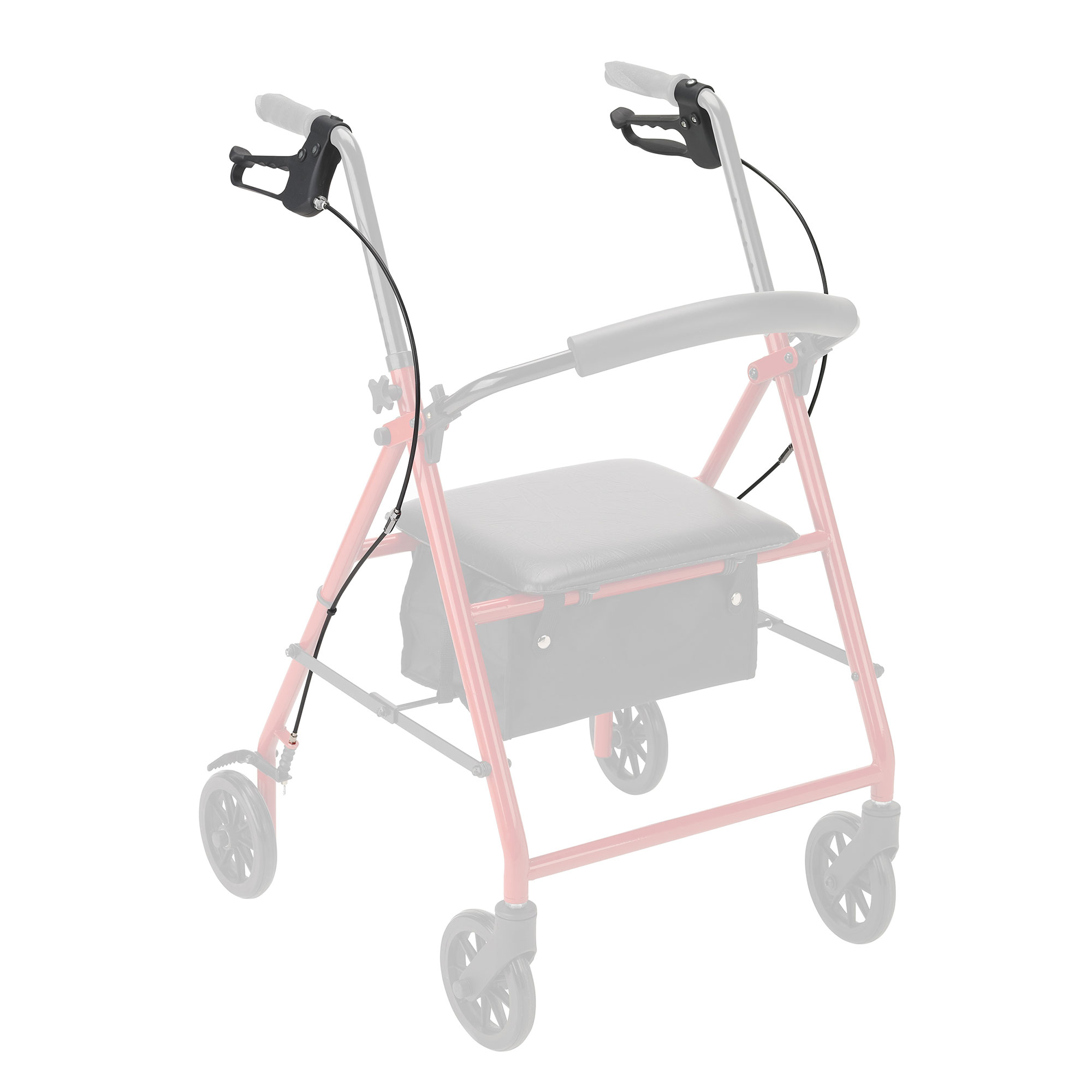 Dynarex Bari+Max HD Rollator Hand Brake System, Silver