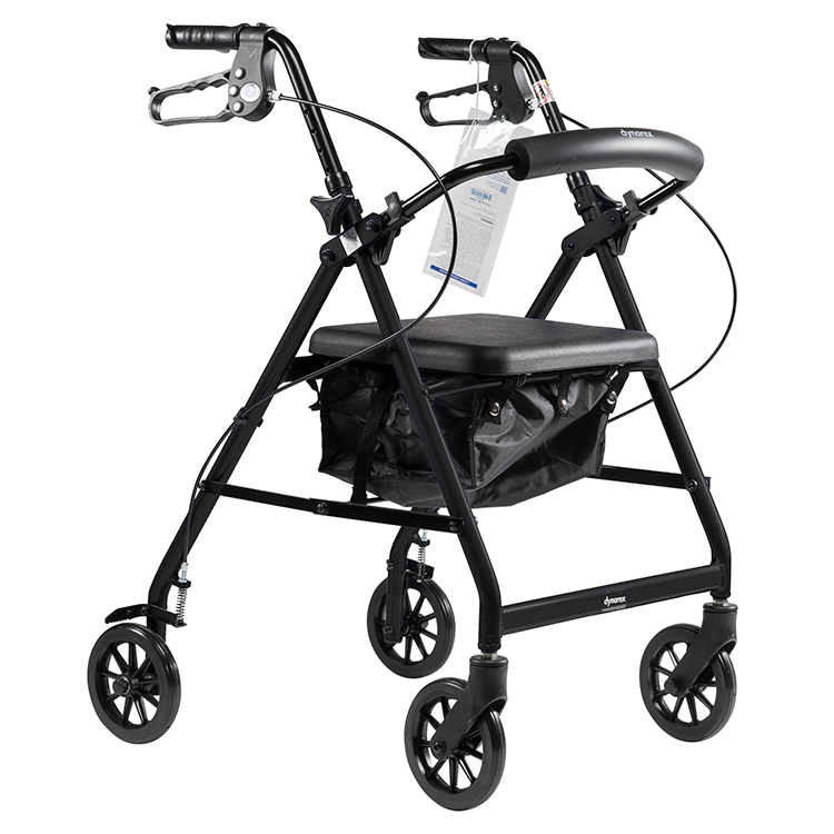 Dynarex Bari+Max Rollator Hand Brake System, Silver