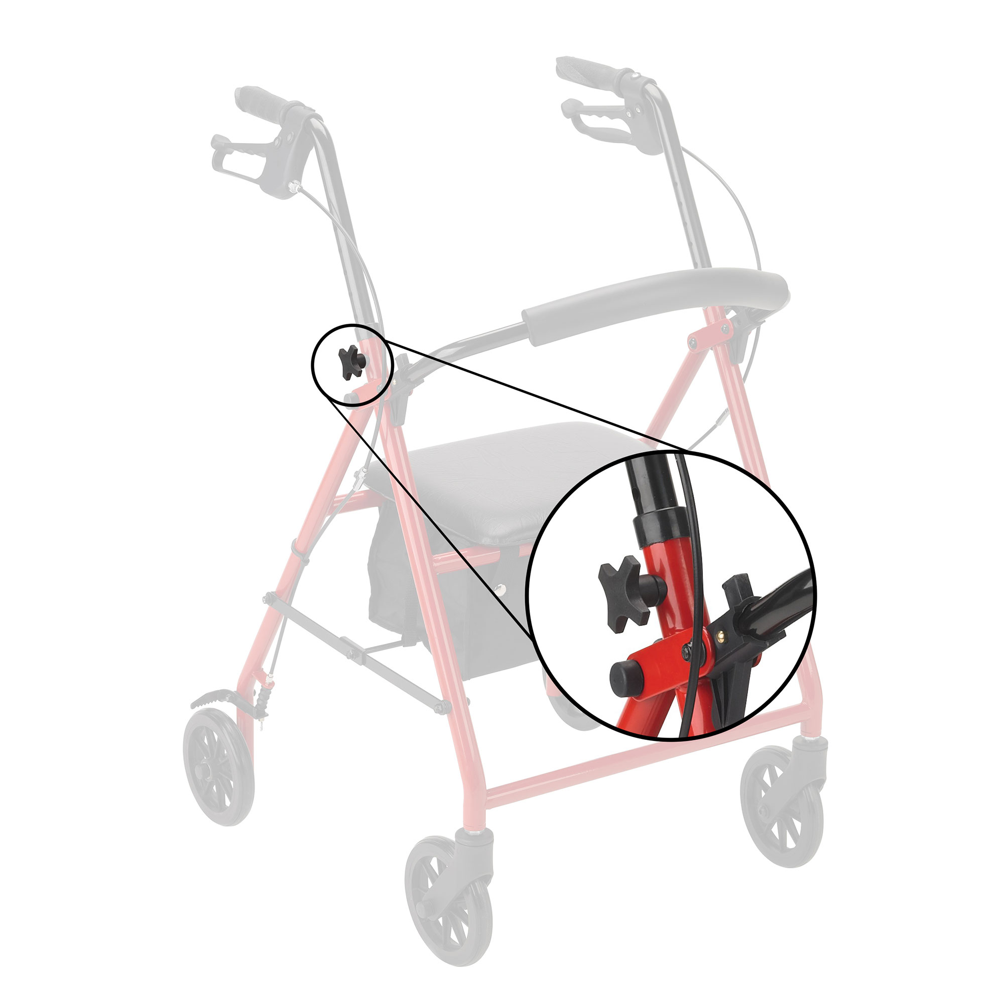 Dynarex Bari+Max Rollator Adjustment Knob