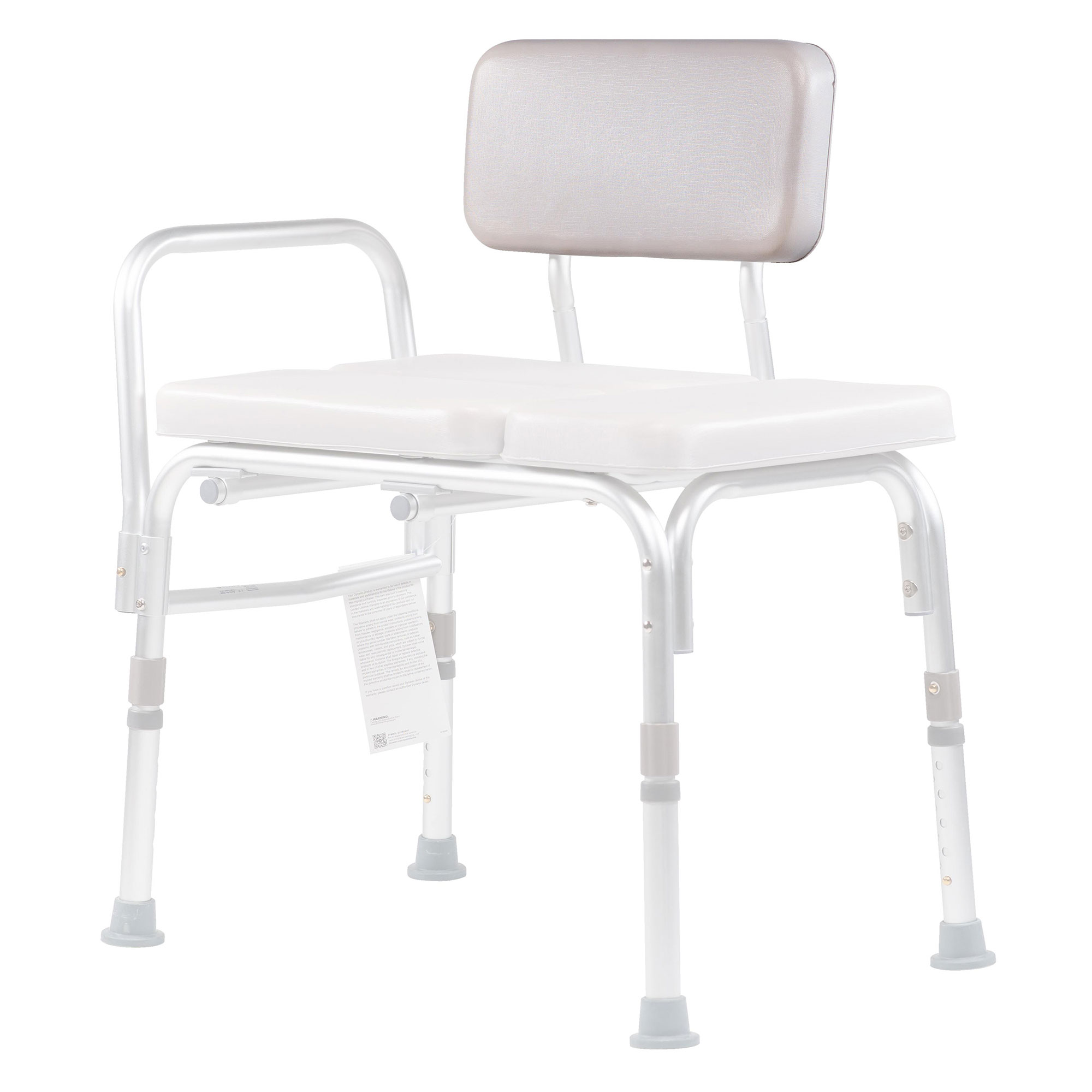 Dynarex Bari+Max Padded Tub Transfer Bench Seat/Back Rest Pad