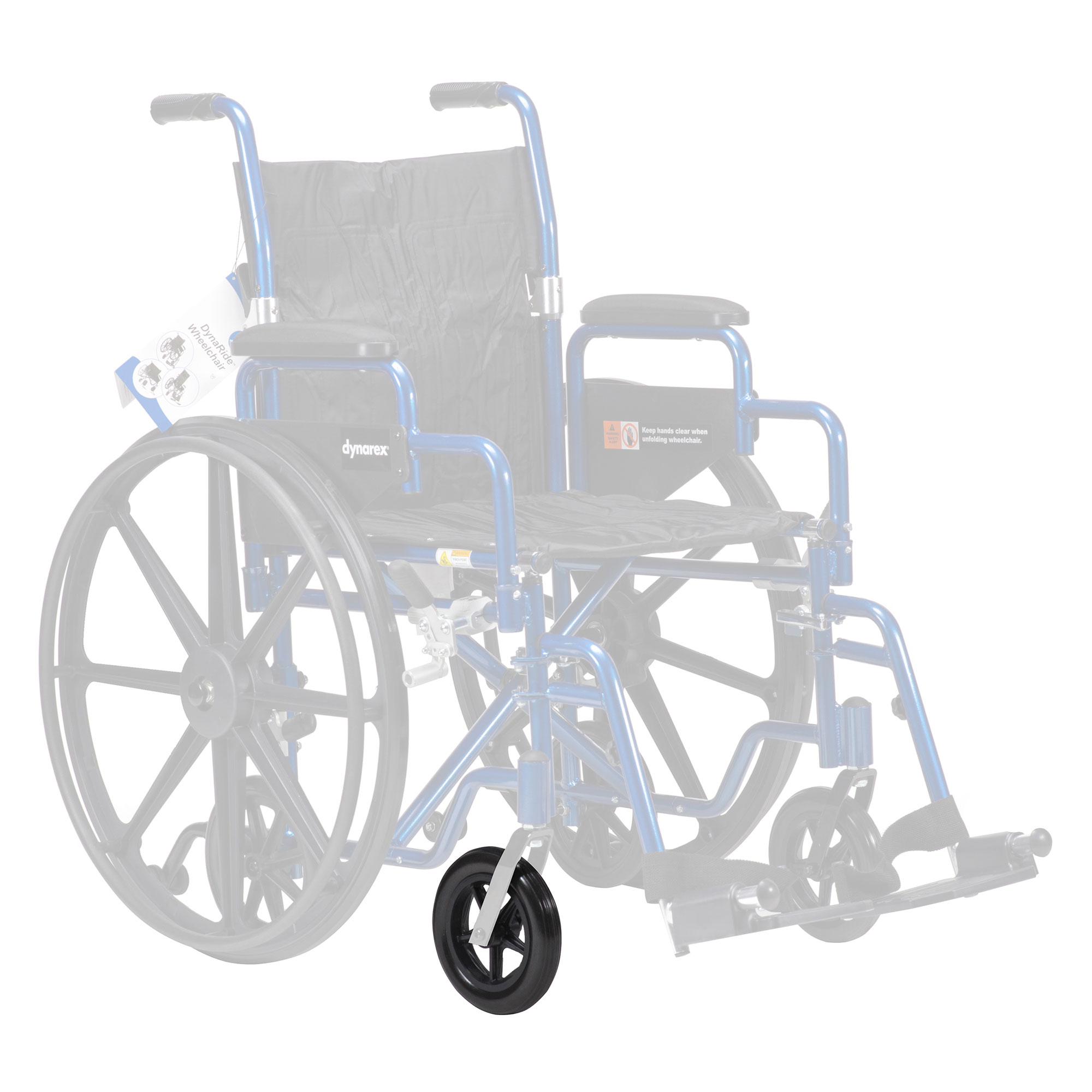 Dynarex Bari+Max K5 Wheelchair Front Caster with Fork