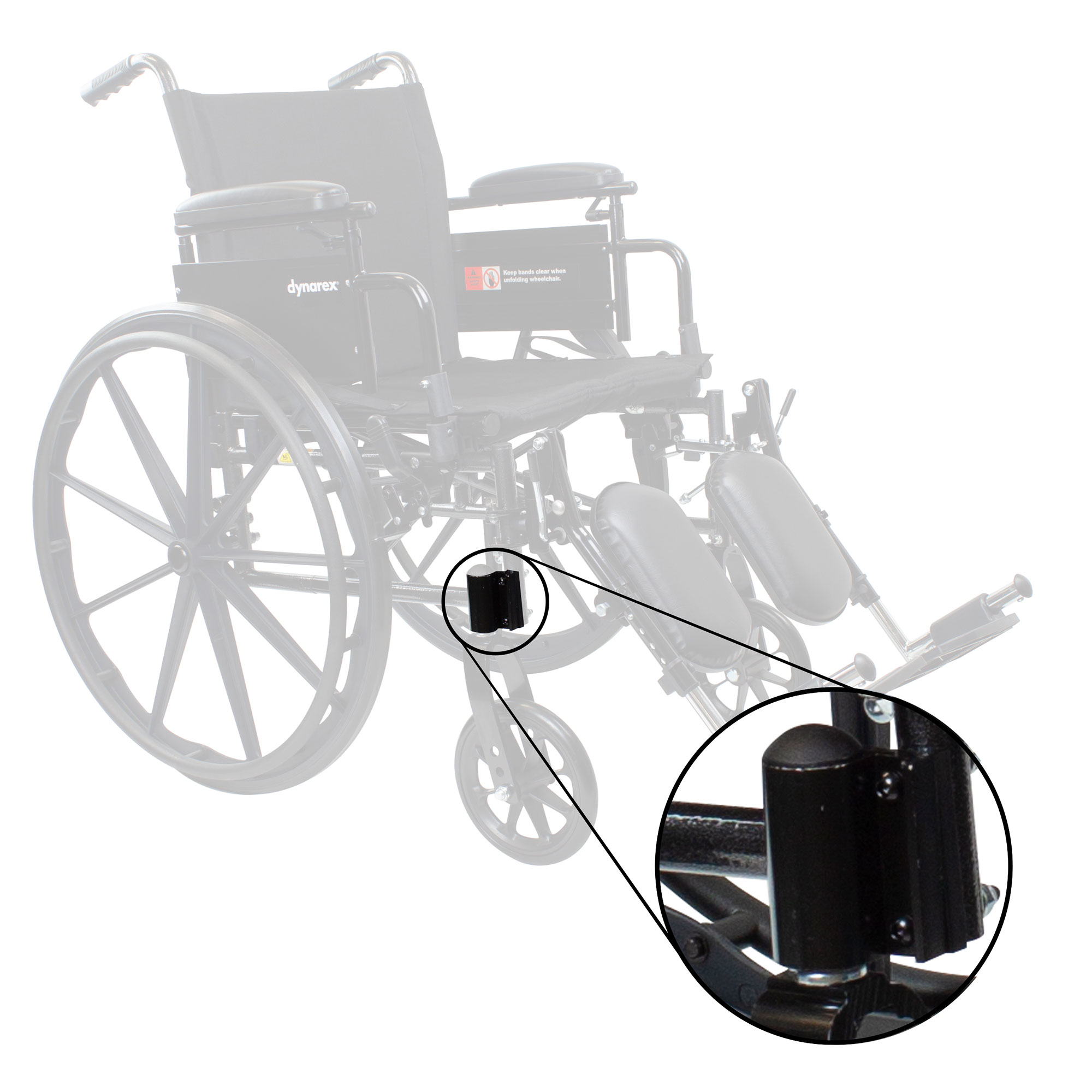 Dynarex Bari+Max DynaRide Wheelchair Front Fork Stem Bearing, Silver