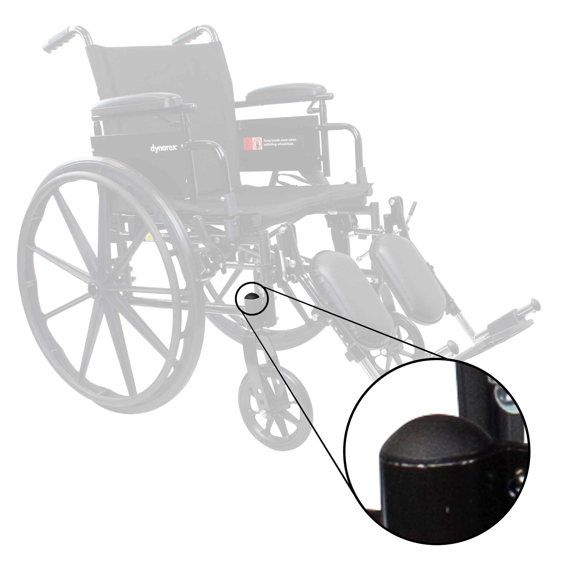 Dynarex Bari+Max DynaRide Wheelchair Front Fork Stem Cap